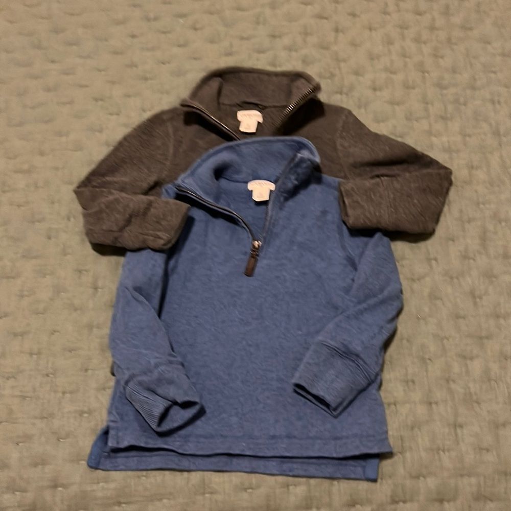 JCrew CrewCuts boys 2t 3/4 zip pull over (2pack)‎